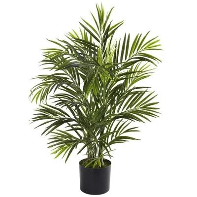 Nearly Natural Artificial Areca Palm Tree 2.5 ft. UV Resistant Indoor Outdoor - Image 1 of 4