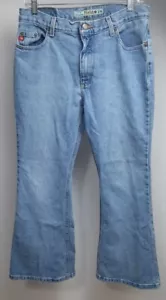 Vintage Girls 14 1/2 Mudd Blue Jeans Flare 31x26 Y2K - Picture 1 of 8