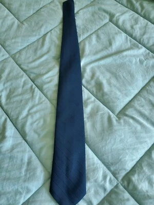 Corbata de cuello Bergere para hombre aspecto clásico azul marino 90 % poliéster 10 % seda Foto 1 de 4