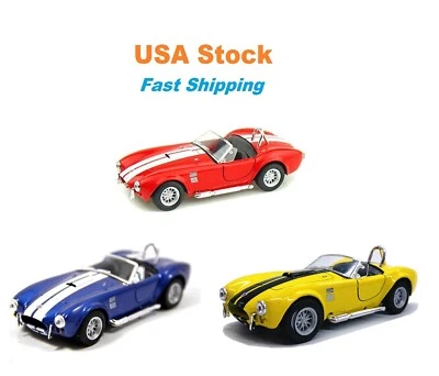 1965 Shelby Cobra 427 S/C Convertible Kinsmart Diecast Model Toy Cars 1:32, 5'' - Image 1 of 4