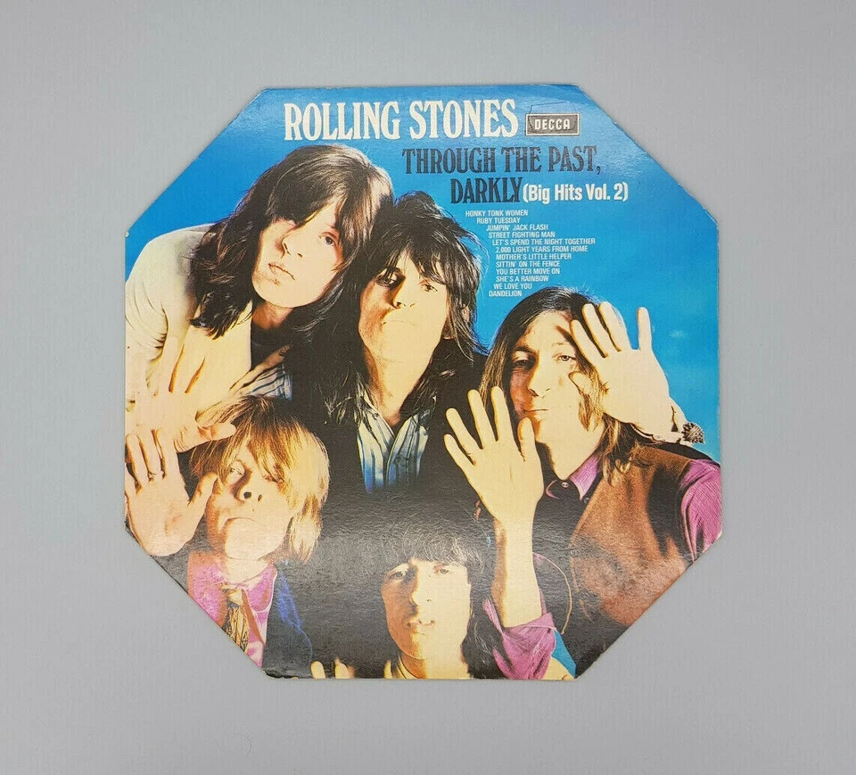 Original Rolling Stones Through The Past Darkley Germany Octagonal Cover LP - Bild 1 von 3