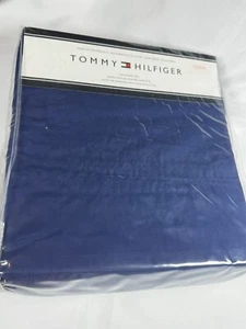 Tommy Hilfiger NEU im Paket Twin Bettlaken Set dunkelblau 100% Baumwolle Perkal - Bild 1 von 5