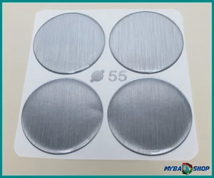 Silicone Sticker ∅= 2 5/32in For Hub Caps Emblems Sticker Bound Metal New x4 - Picture 1 of 1