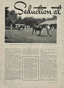 1941 Article Saratoga NY Thoroughbred Marketplace 4+ Pages Pics History Info - Picture 1 of 4