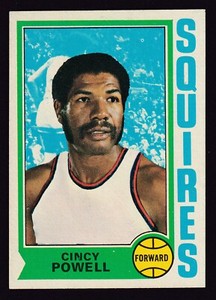 1974/75 TOPPS CINCY POWELL CARD NO:198 NEAR MINT- MINT CONDITION