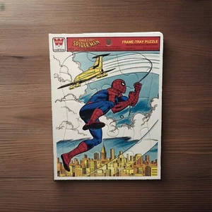Vintage The Amazing Spider Man Frame Tray Puzzle 1980 Whitman Marvel MCU 4520-8D - Picture 1 of 10