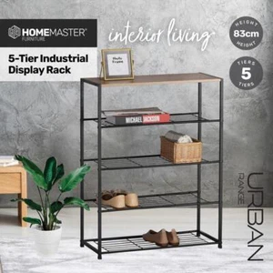 83CM Bookshelf 5 Tiers Display Book Shelves Storage Stand Cupboard Shoe Shelf - Picture 1 of 6