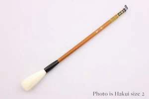 PINCEL DE CALIGRAFÍA KUBOTA-GO KUMANOFUDE HAKUI TALLA 2 JAPÓN - Imagen 1 de 8