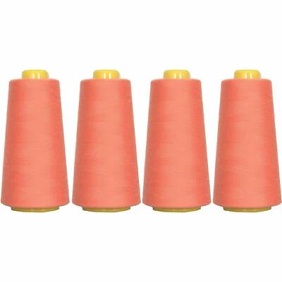 4 BIG CONES SERGER OVERLOCK THREAD SEWING THREADART - 50 COLORS - 2750 YD CONES - Image 1 of 4