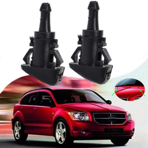 Dual Hole Windshield Washer Nozzle Wiper Water Spray For Dodge Journey Universal - Picture 1 of 7