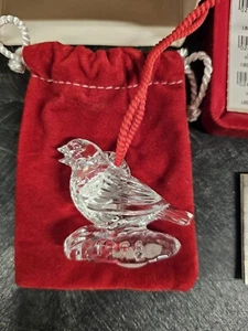 Waterford 1998 12 Tage 4 rufende Vögel Kristall Weihnachtsschmuck. 🎄 Neu im Karton - Bild 1 von 6