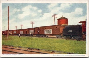 "Postal publicitaria REDPATH-VAWTER CHAUTAUQUA TREN ""A Redpath System Special, 1908" - Imagen 1 de 2