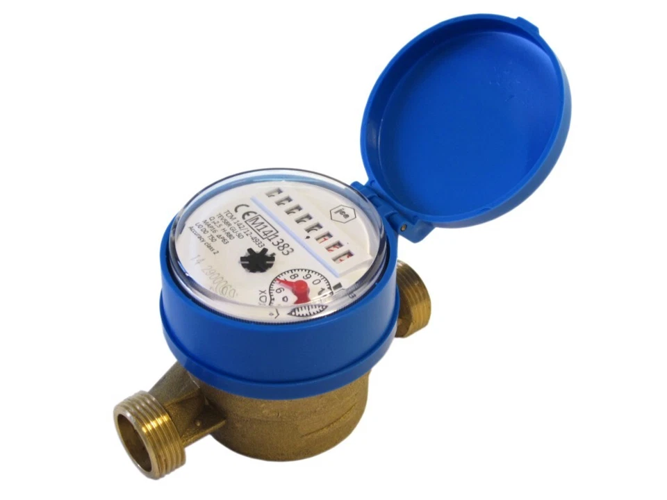 Contatore acqua 1/2 3/4" 1 pollice potabile fredda Quadrante Asciutto no alga - Immagine 1 di 4