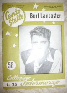 CENTO STELLE 58/1951 MINI CINEMA BURT LANCASTER - COLLEZIONE INTERMEZZO KT - Imagen 1 de 1
