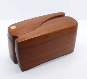 Baumherz handgefertigte Holzaufbewahrung Schmuckbox Don Waddell Makanda, IL - Bild 1 von 11