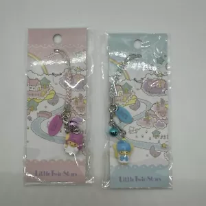 Vintage Sanrio Twin Stars 2011 Gotochi Keychain Cell Charm Trinket Japan Lot 2 - Picture 1 of 2