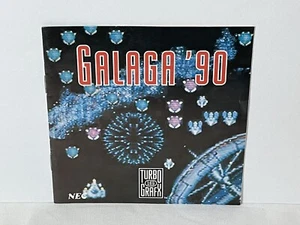 NO GAME - Galaga '90 (TurboGrafx-16, 1989) Authentic Manual Only - Picture 1 of 10