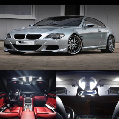 Kit de luces LED interiores blancas 16 piezas para BMW serie 6 E63 E64 M6 645ci 650i 04-10 Foto 1 de 4