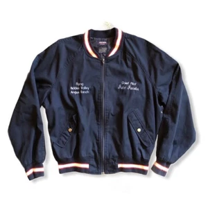 Vintage Jockey Brand 1980s Blue Men’s Hidden Valley Angus Chief Pilot Jacket  - Picture 1 of 8