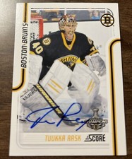 2011-12 Panini Score Signatures Tuukka Rask #65 Autograph ✍️