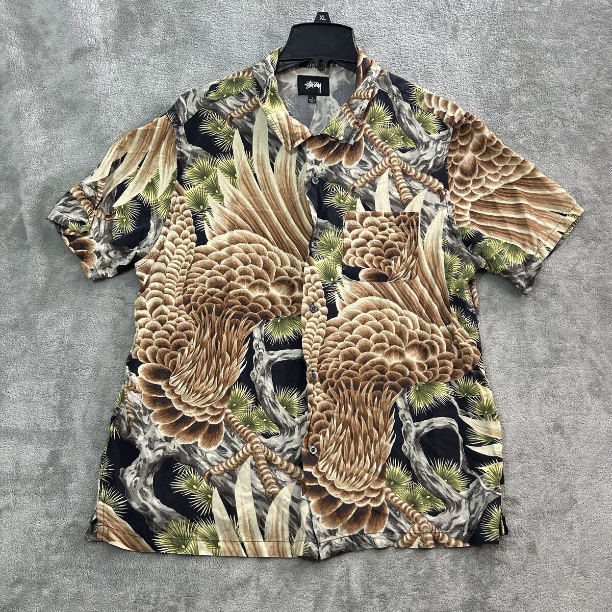 Stussy Short Sleeve Button-Up Casual Button-Down Shirts for Stussy Short Sleeve Button-Up Casual Button-Down Shirts for
