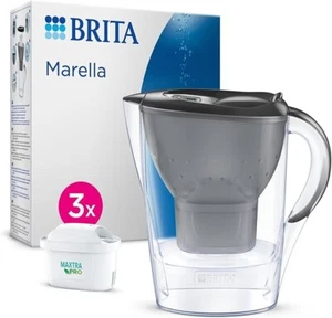 BRITA Jarra Filtro Agua Marella Grafito 2,4L + 3x MAXTRA PRO Cartucho Todo en 1 - Imagen 1 de 2