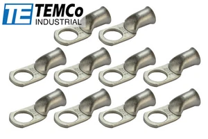 Lote de 10 anillos de orificio AWG 1/2" terminal lengüeta chapado en cobre calibre sin aislamiento - Imagen 1 de 7