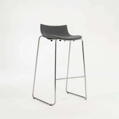 2022 Carl Hansen Preludia Bar Stool in Grey Fabric by Brad Ascalon, Model BA004F - Image 1 of 4