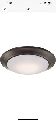 Trans Globe Lighting LED-30016-ROB Vanowen Flush Mount Rubbed Oil Bronze - Image 1 of 4