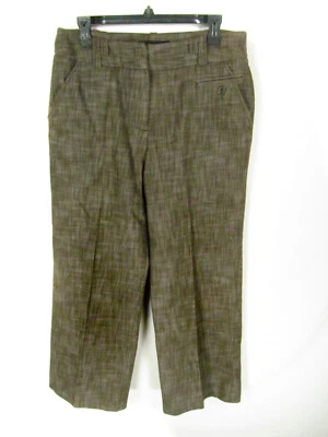 Pantalones Larry Levine elásticos pantalones para mujer talla 12 marrón Foto 1 de 4