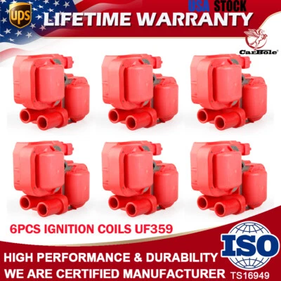 6X Ignition Coil Enhanced Fits for Mercedes-Benz E320 ML320 C280 C240 S430 UF359 - Image 1 of 4