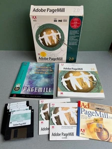 Vintage Adobe PageMill éditeur web manuels et logiciel d'installation, fin des années 1990 - Photo 1/10