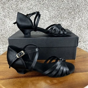 Size 5.5 - Women's Capezio Silvia 1.25" Heel Ballroom Shoes Oxford Black Italy - Picture 1 of 12