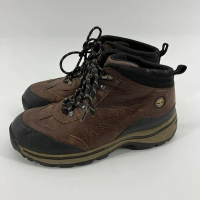 Niños Timberland Back Road Senderismo Botas Tobillo Talla 4 Marrón Con Cordones 1" Tacón Foto 1 de 4