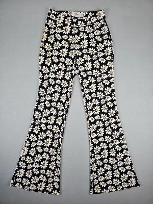 Hollister Floral Flower Print Flare Pants Size Small Ultra High Rise Hippie - Image 1 of 4