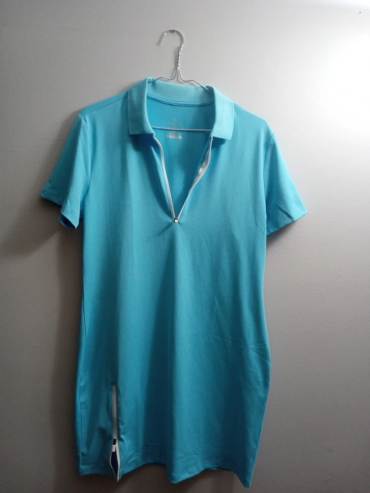 Vestido Hiverlay Pickleball Golf Tenis Mujer M Azul Aqua Manga Corta, Mediano,  Foto 1 de 4