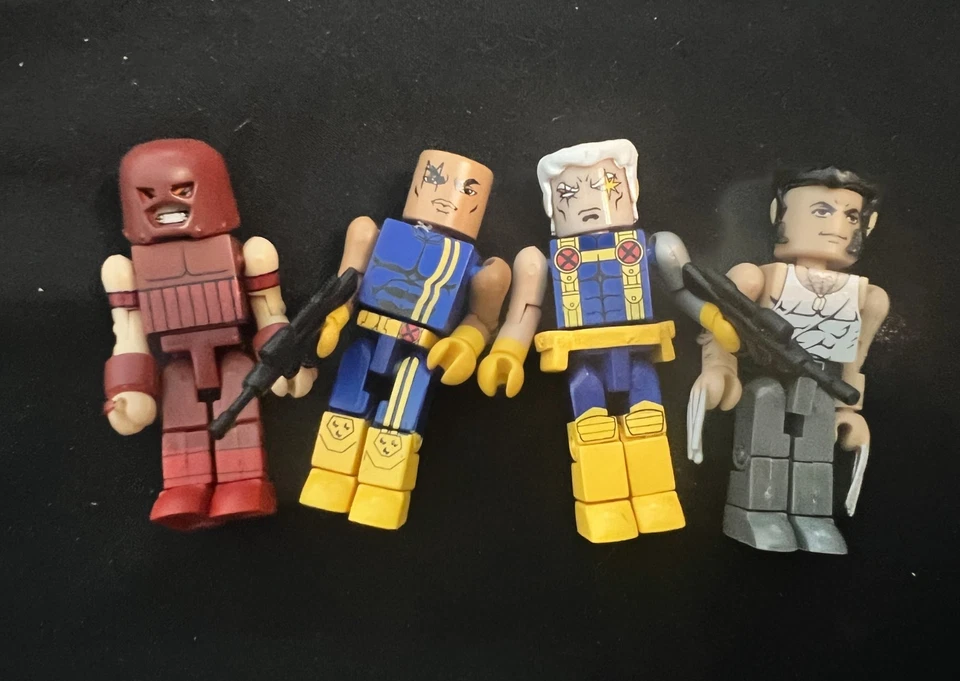 Lote Suelto Figuras Marvel Minimates Juggernaut, Cyclops, Cable & Wolverine X-Men Foto 1 de 1