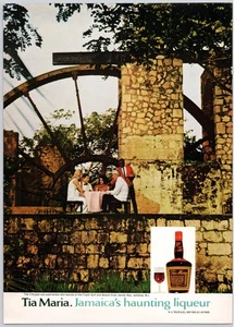 Tia Maria Jamaica Liqueur Waterwheel Scene Vintage Print Ad 1970 - Picture 1 of 5