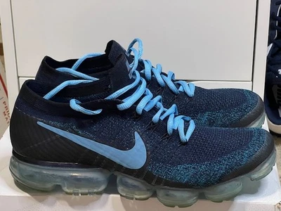 Nike Air Vapormax Flyknit JD Sports Navy Blue Shoes Size 10.5 Worn 849558-405 - Image 1 of 4