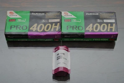 Lotto Pellicole 220 Fuji Fujifilm Fujicolor PRO 400H Expired 08/2008 Tested - Immagine 1 di 4