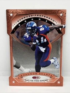 1997 Donruss Preferred - Cut to the Chase #86 Shannon Sharpe Bronze Broncos - Picture 1 of 2