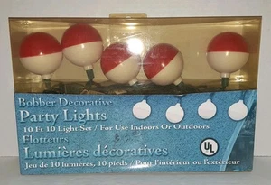 Vintage River's Edge Ten Bobber Fisherman Fishing Light Set Party Set NOS - Picture 1 of 11