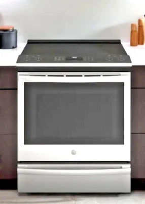 Rango de convección de inducción GE 30 pulgadas 5,3 pies cúbicos WiFi inteligente horno táctil Foto 1 de 4