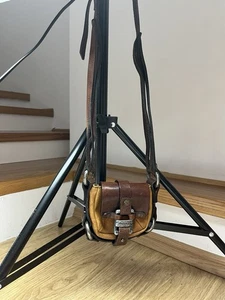 Diesel Small Shoulder Bag Hand Y2K Vintage Very Rare Leather Brown - Picture 1 of 8