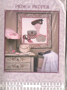 Prim & Proper, The Picket Fence Quilt Pattern, Elle Colquitt, 2001 - Picture 1 of 2