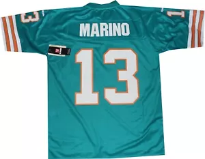 Miami Dolphins Dan Marino Reebok Premier Aqua 7072A Trikot NEU Etikett - Bild 1 von 6