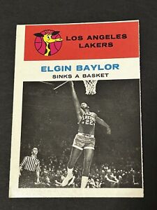 1961-62 Fleer Elgin Baylor #46 - RC - Los Angeles Lakers - NM-MT