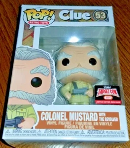 Funko Pop! Retro Toys Clue Colonel Mustard W/Revolver #53 2021 TargetCon  - Picture 1 of 4