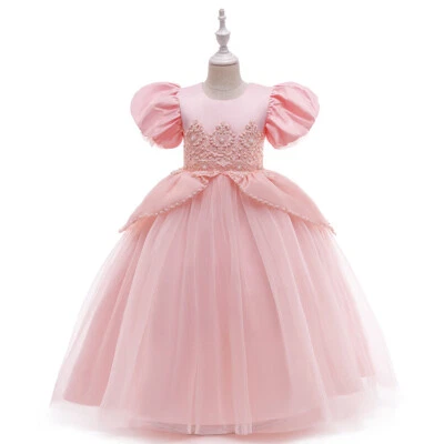 Vestido de Actuación de Princesa Bebé para Niños Vestidos de Fiesta para Niñas Vestido de Concurso de Boda Foto 1 de 4