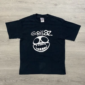 Gorillaz T-Shirt Vintage Y2K Band Tee Small Black Gildan Heavy Cotton Rare 2000s - Picture 1 of 6